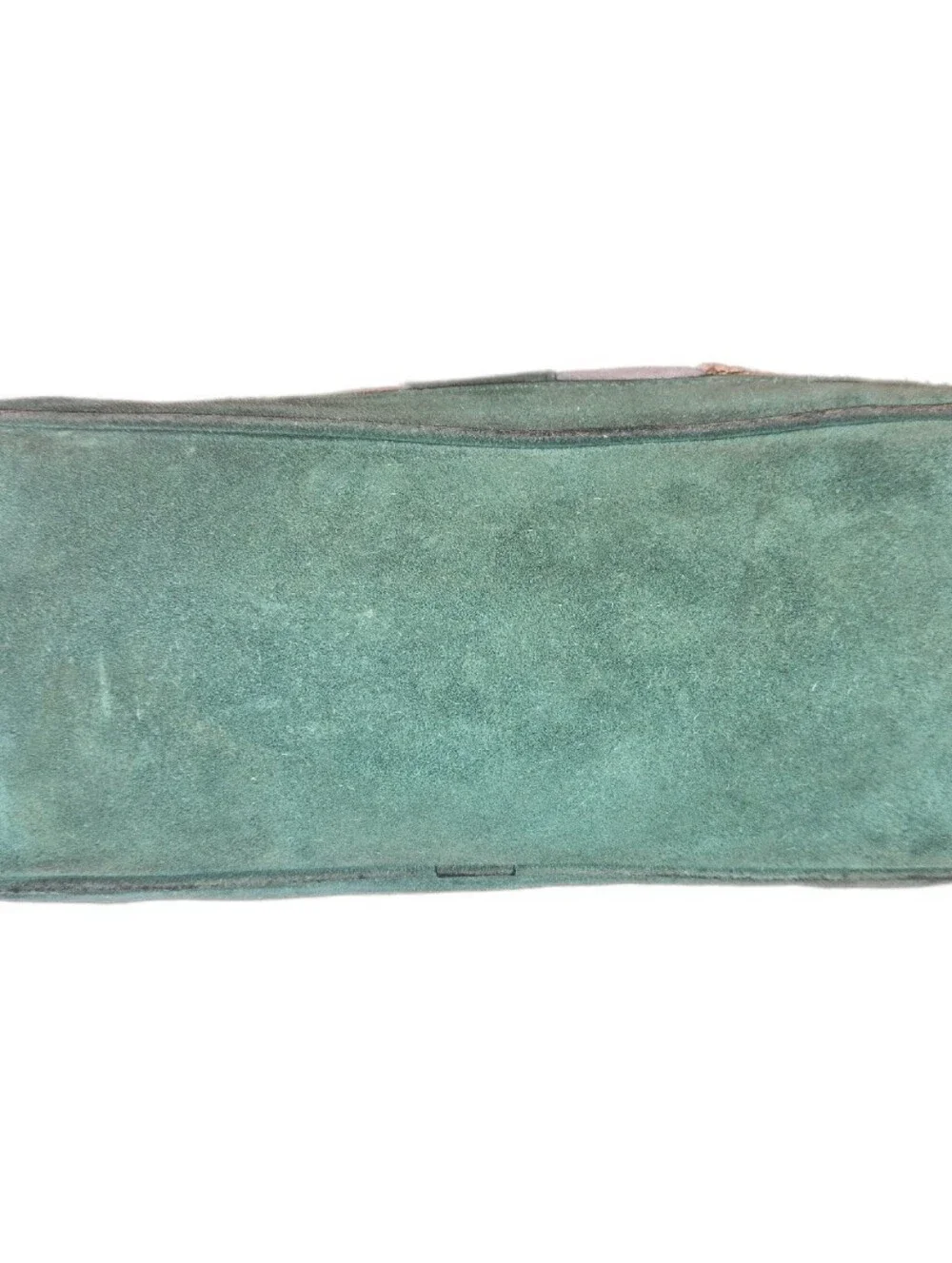Coach Vintage Y2k Hampton Signature Green & Blue Suede Double Handled Tote Bag
